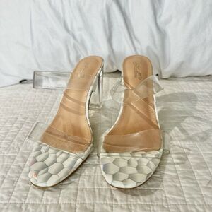 Clear Strap Sandal Heel
